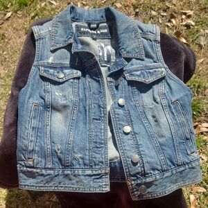 Express Blue Denim Vest